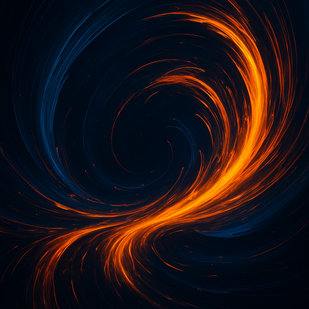 Warm orange waves illustrating fuel safety